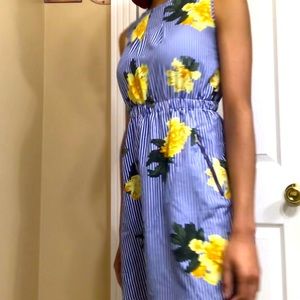 Floral Dress Blue & White